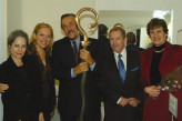Mr and Mrs Havel with Táňa Fischerová, Philip G. Zimbardo and his wife