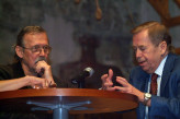 President Václav Havel with Andrej Krob