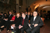 President Václav Havel with Magda Vašáryová and Cardinal Miloslav Vlk