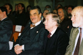 President Václav Havel with Karel Schwarzenberg and František Janouch