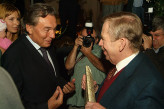 President Václav Havel with Karel Gott