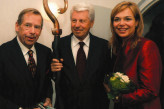 Mr and Mrs Havel with Petr Vopěnka